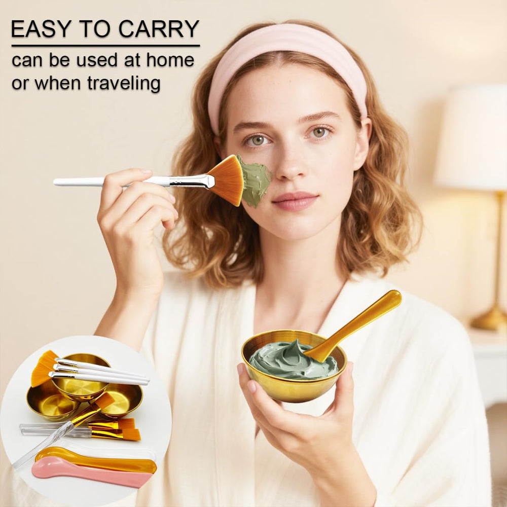 Yiqianhome portable spa kit fits in a small bag for travel skincare sessions.