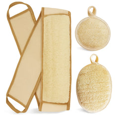 YIQINGJIE back-exfoliating-scrubber 32in reaches shoulders for thorough cleansing.