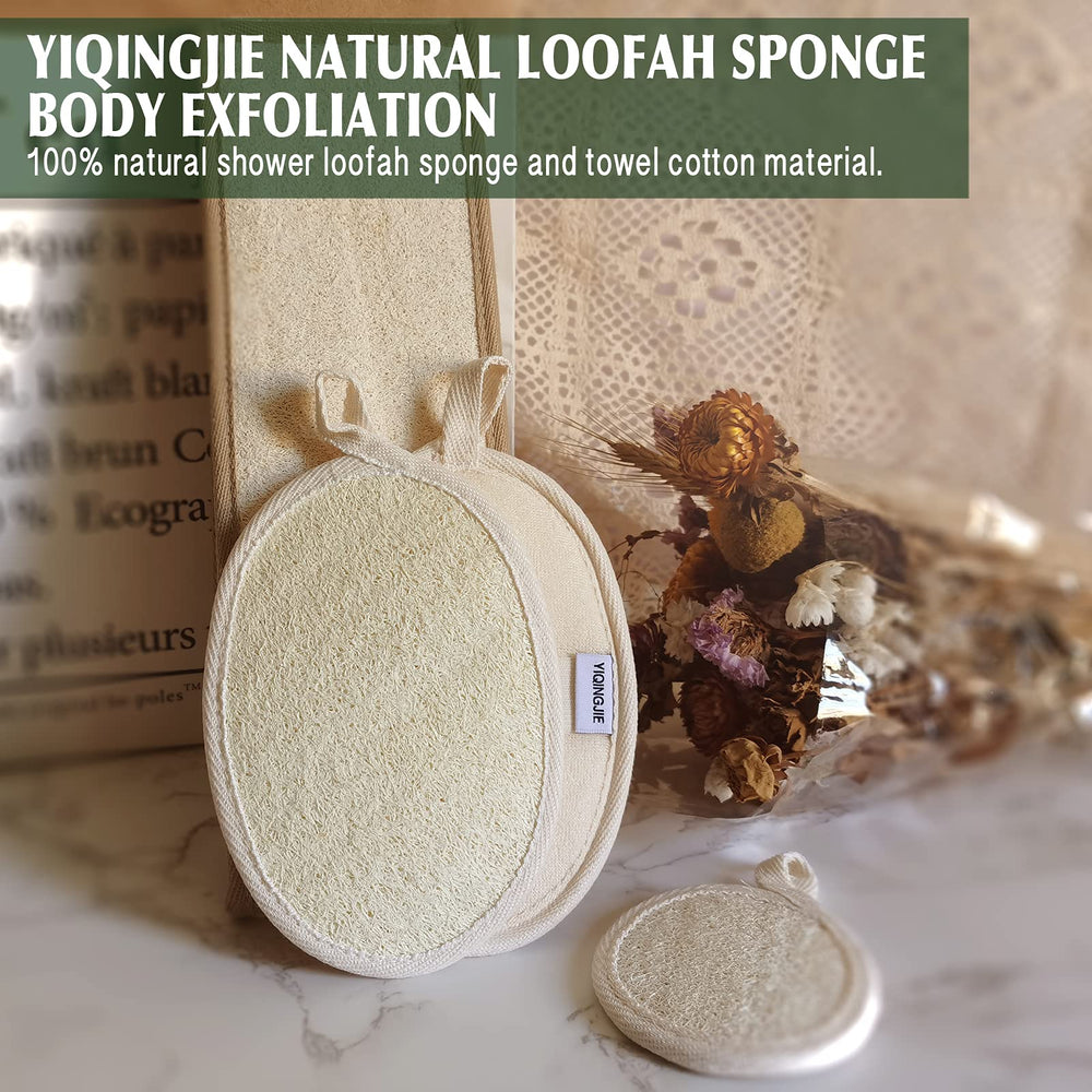 YIQINGJIE bathing-loofa-set complete kit for full-body spa-at-home routines.