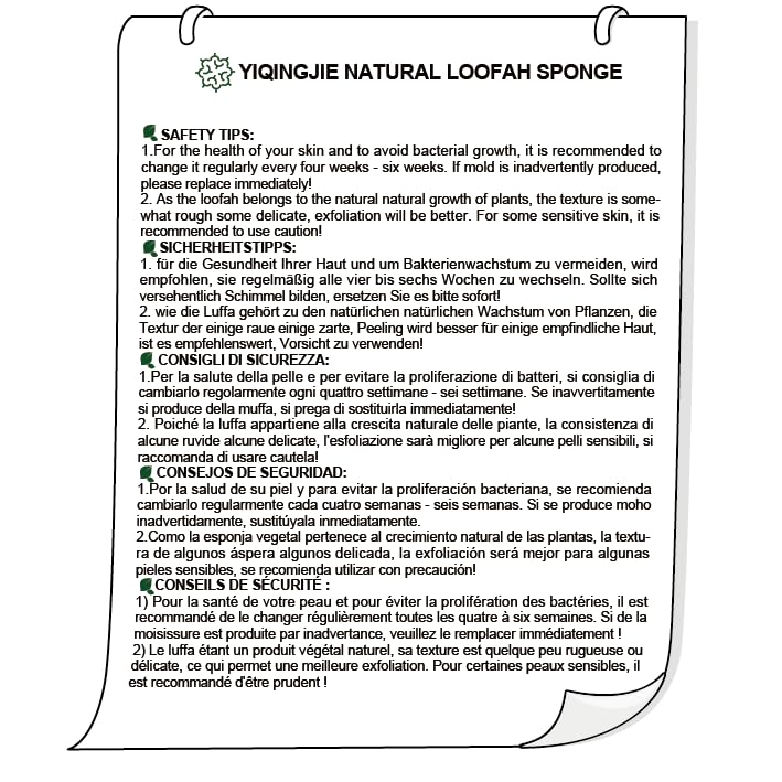 YIQINGJIE travel-loofah-sponge compact and easy to store during trips.