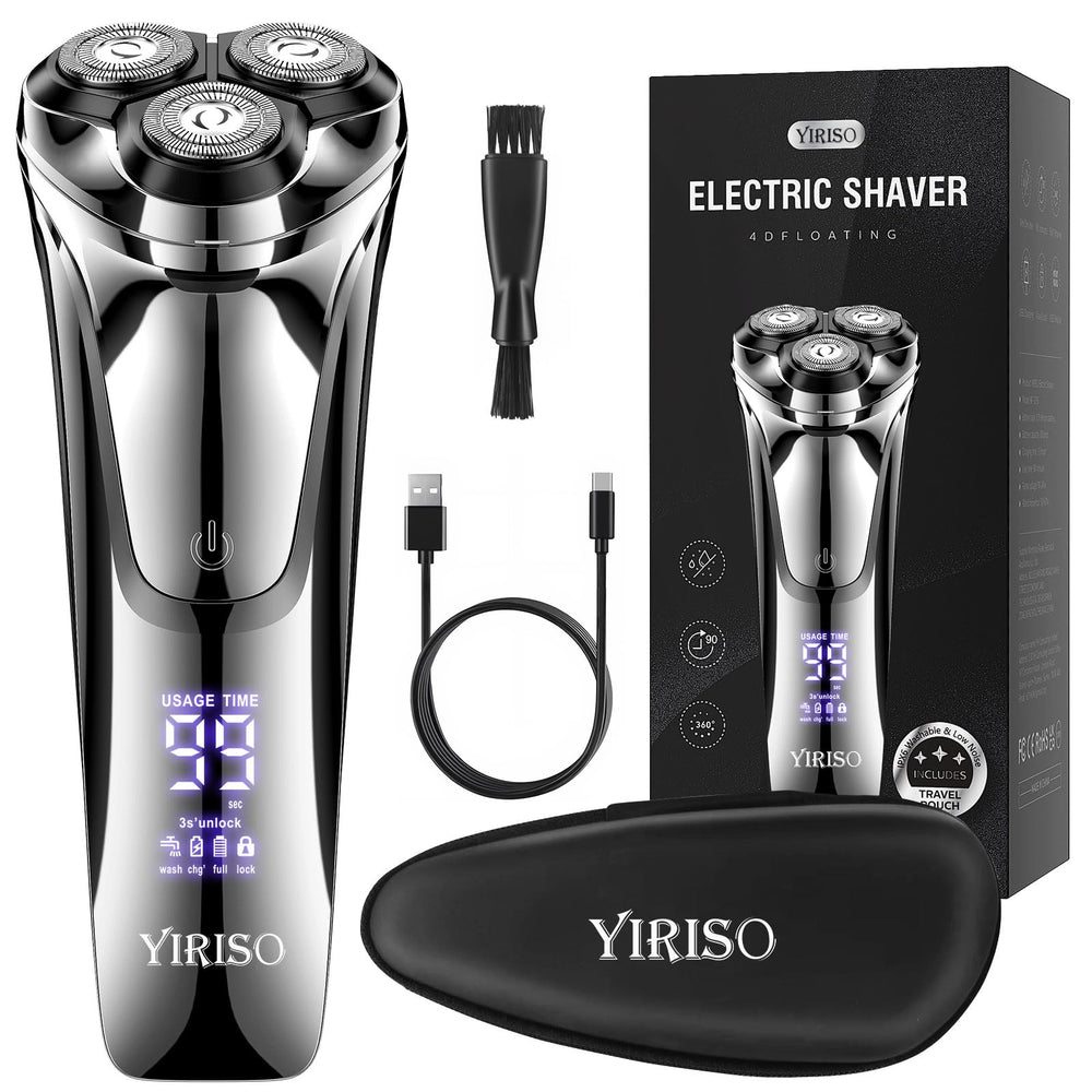 YIRISO 4D floating-head razor enables precise shaving with comfort.