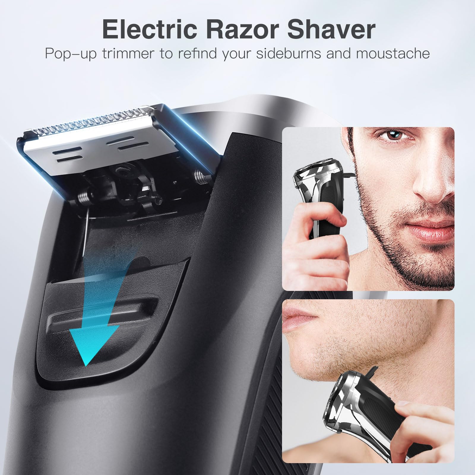 YIRISO USB-C charging razor for quick power on the go.