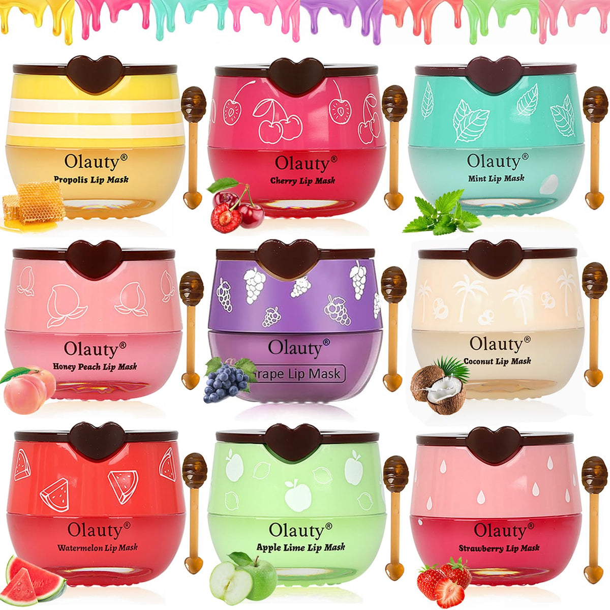 Yishifa bee lip balm honey pot jar close-up for deep moisturizing lip care