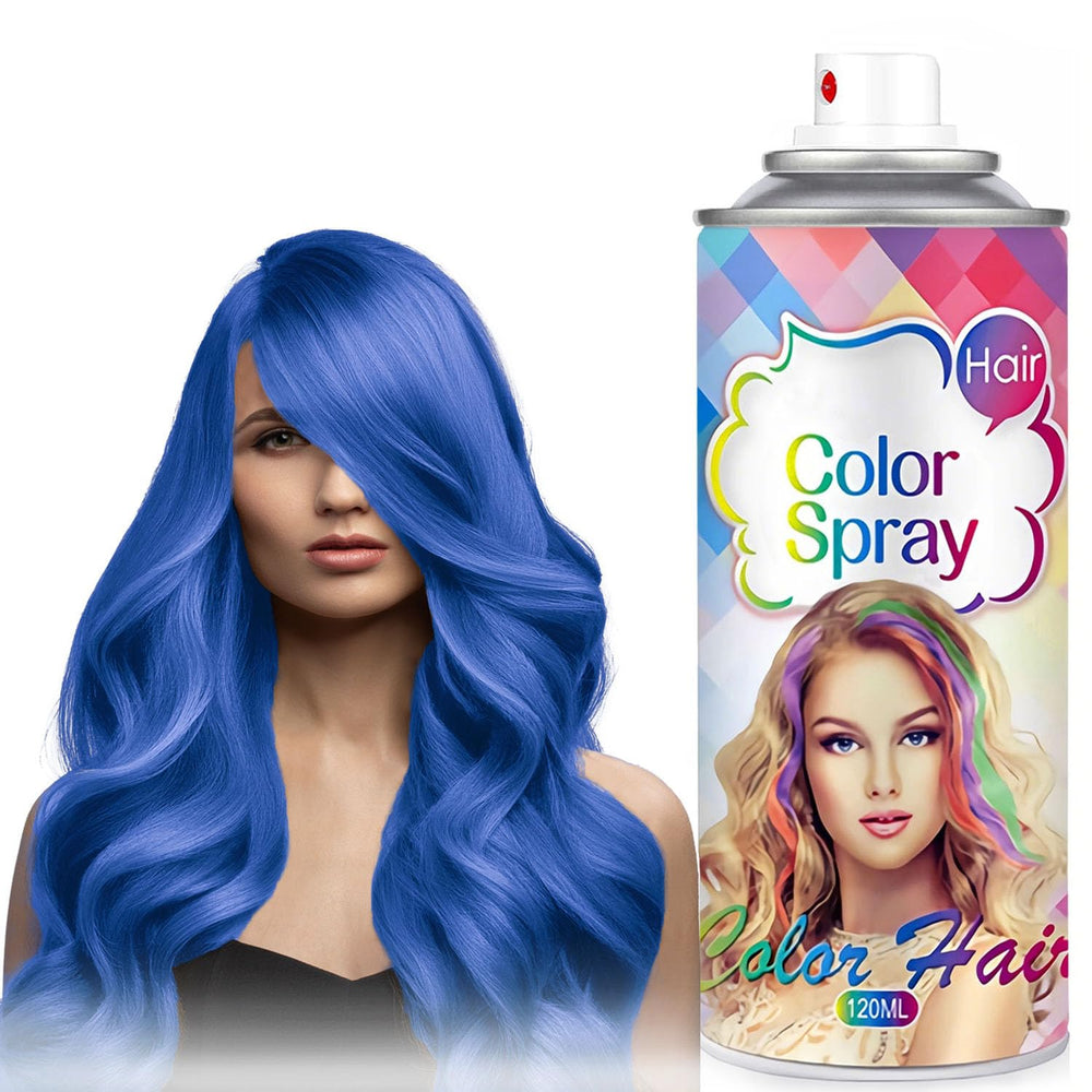 Yishifa blue temporary hair color spray bottle for quick, washable party color