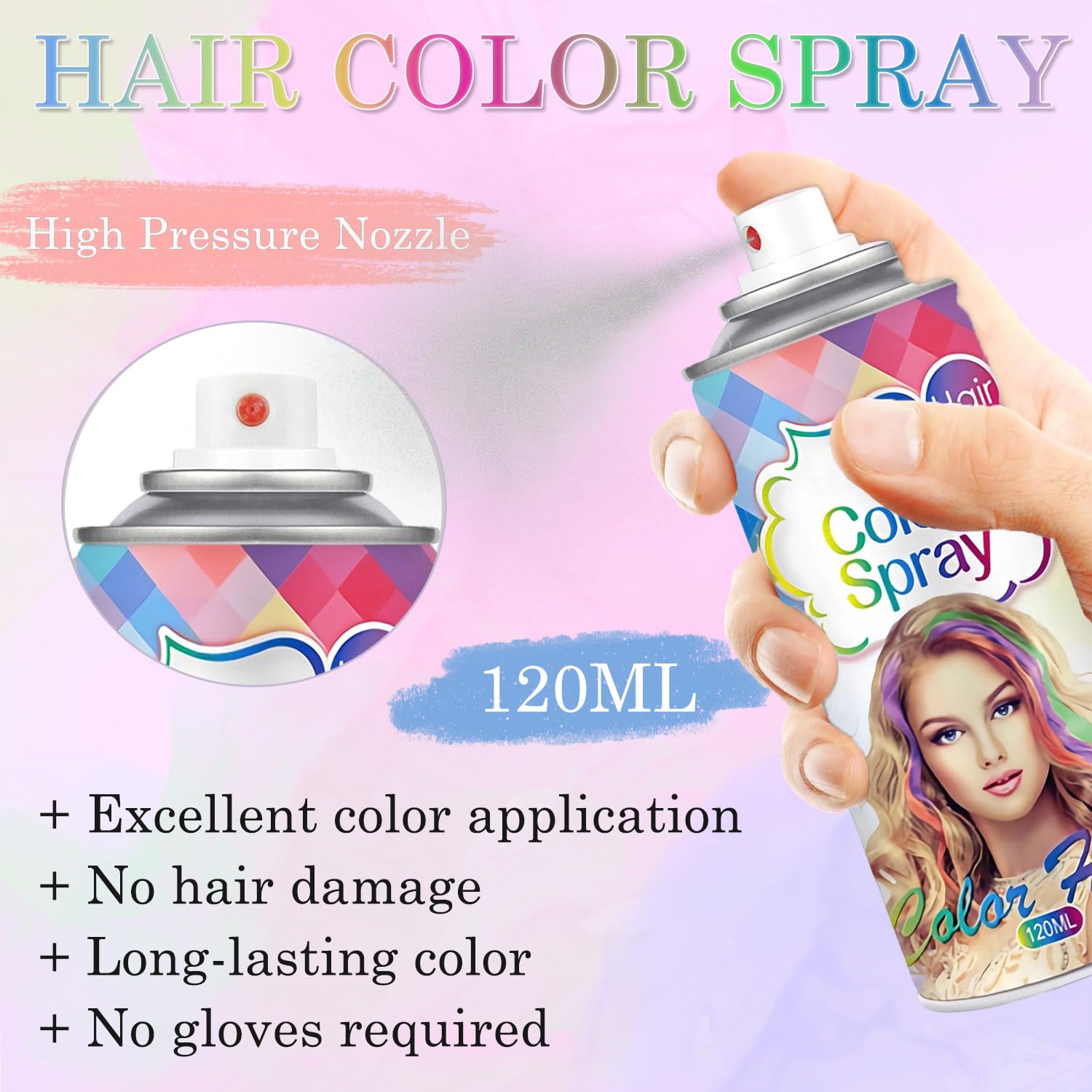 Yishifa blue color-on-hair demonstrates vivid blue shade