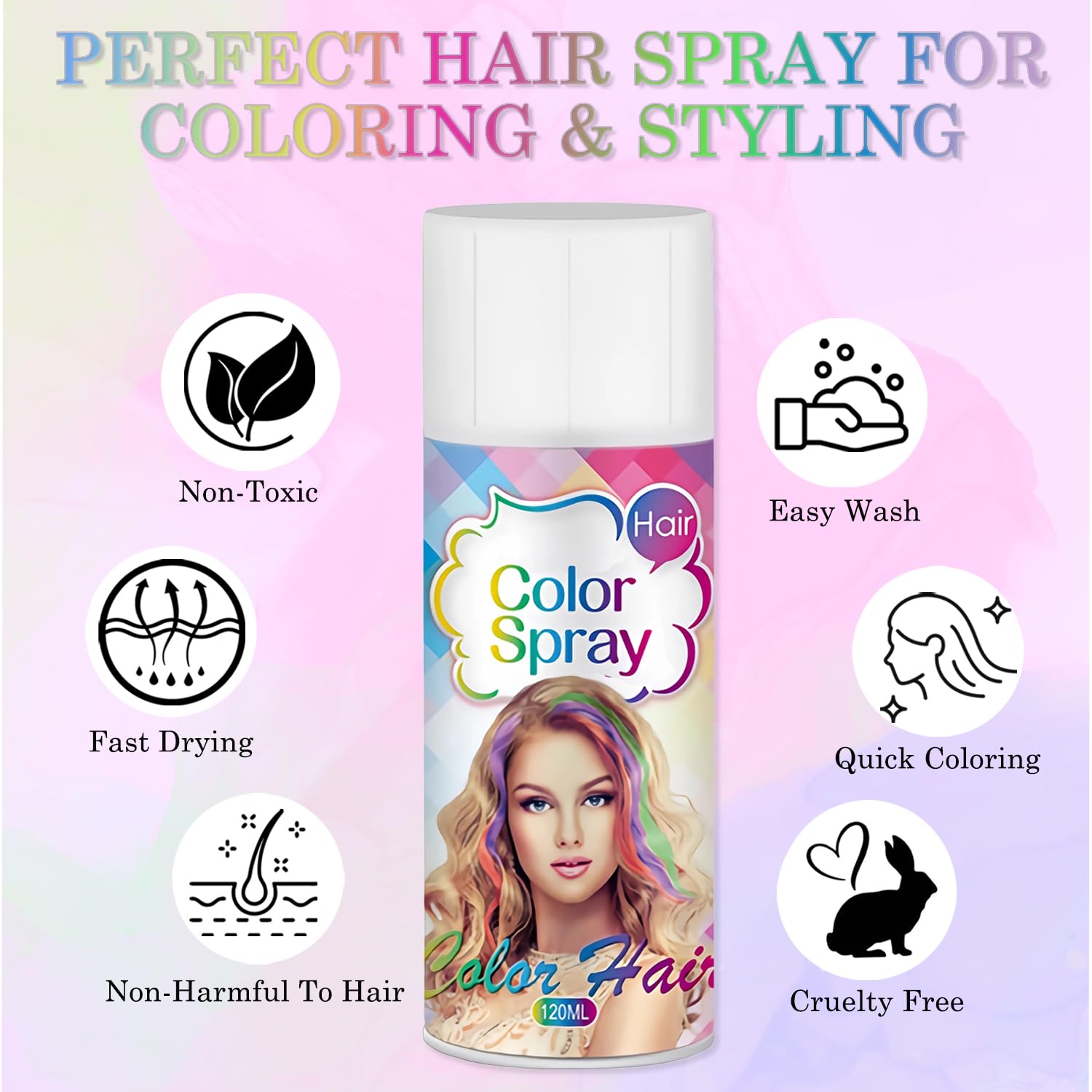 Yishifa blue spray dries quickly without cakey residue