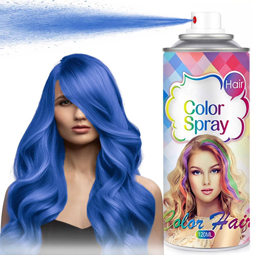 Yishifa blue spray used by kids and adults for quick styling