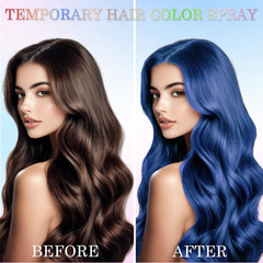 Yishifa blue temporary color spray packaging highlights single-use convenience