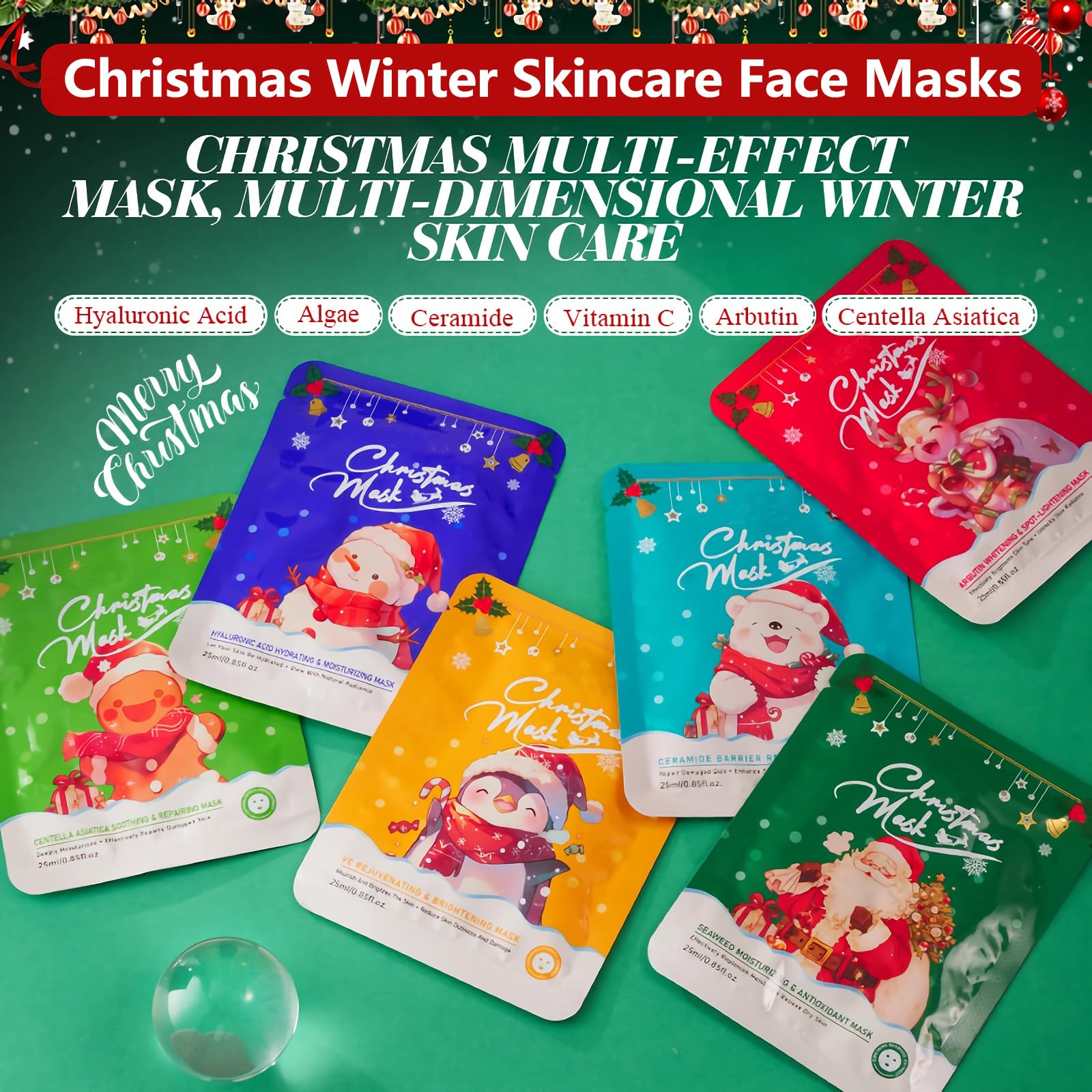 Yishifa facial mask featuring a playful Penguin design for the festive season.