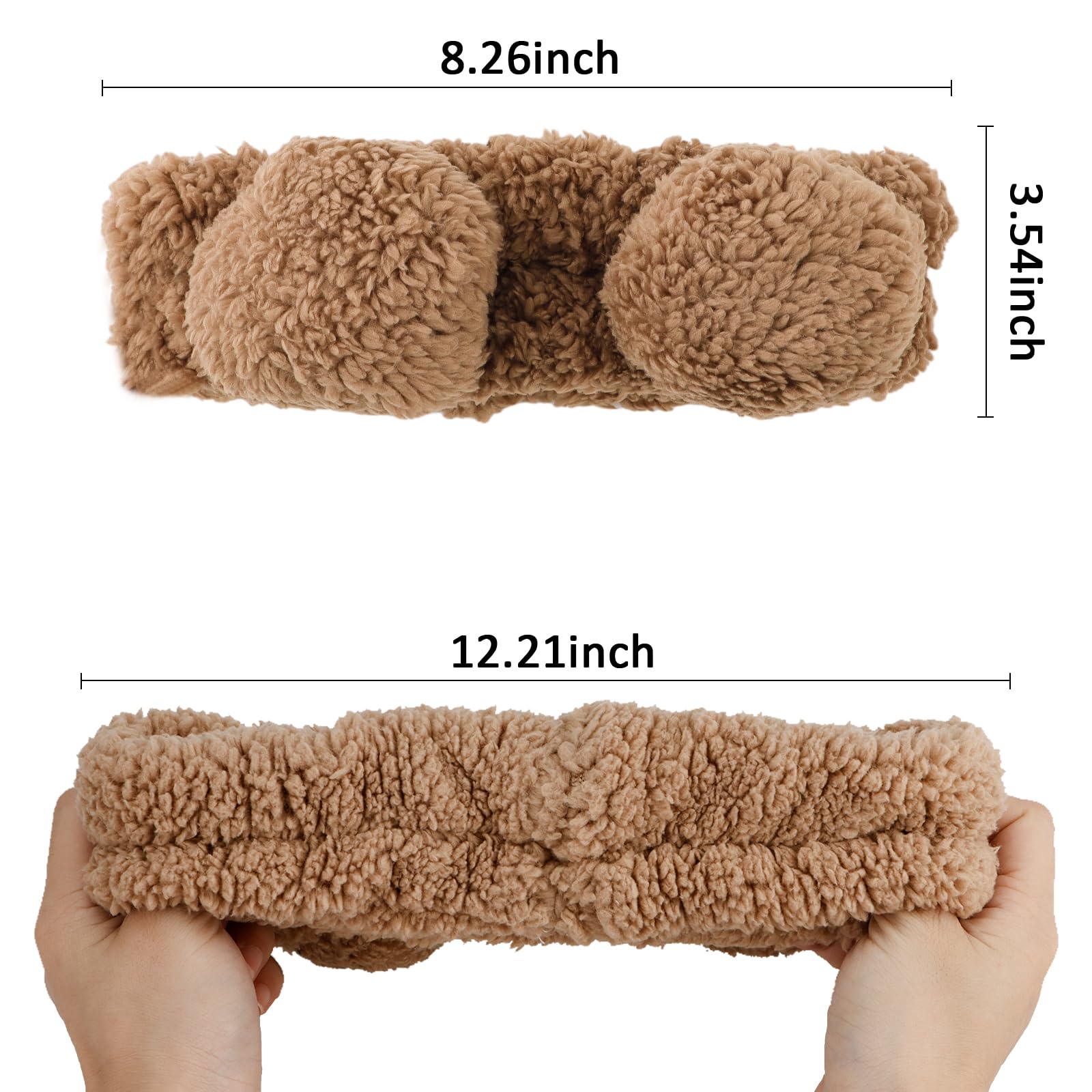 YISSION breathable fleece headband reduces slipping and tugging during beauty rituals