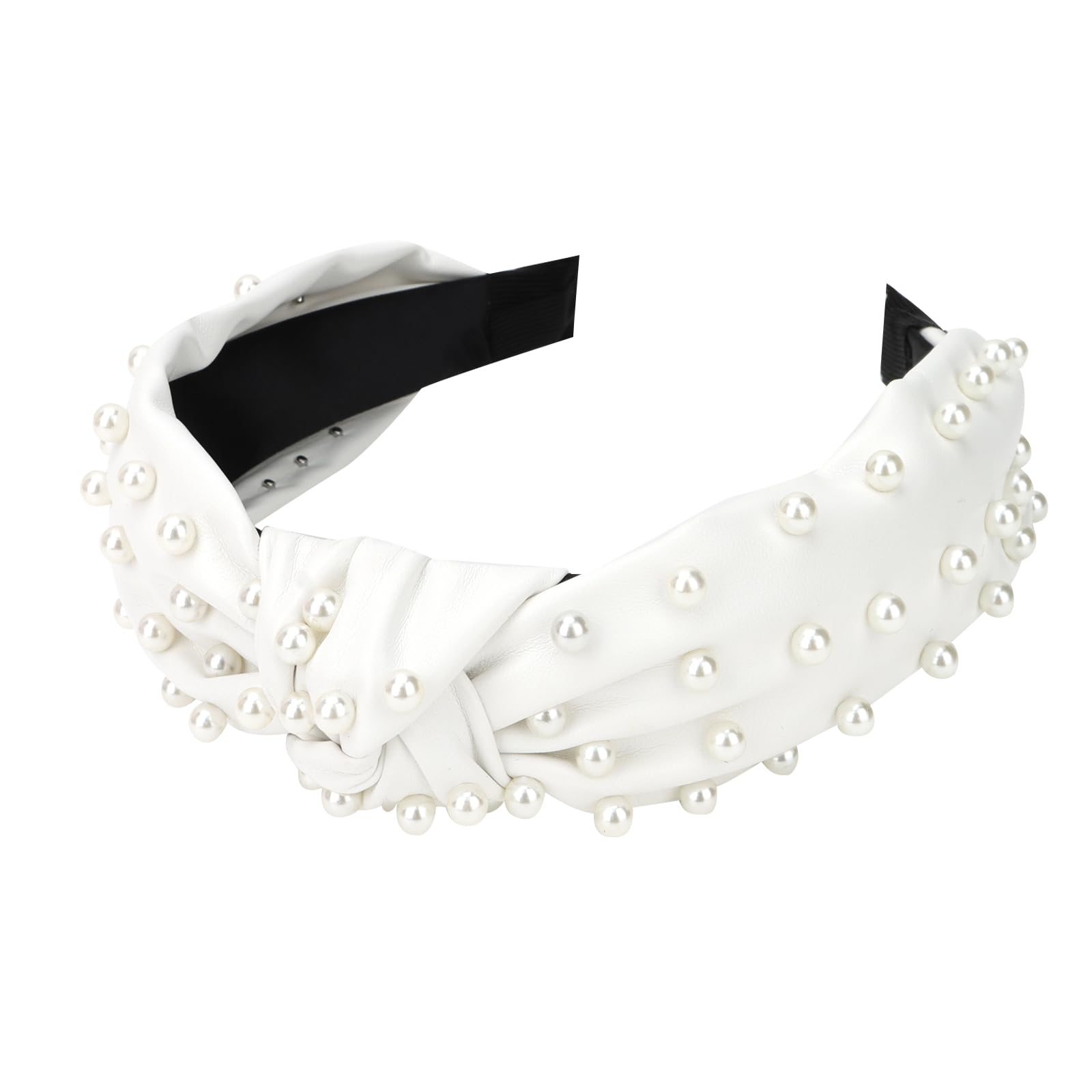 YISSION pearl-knotted headband size fits most thanks to stretchable design