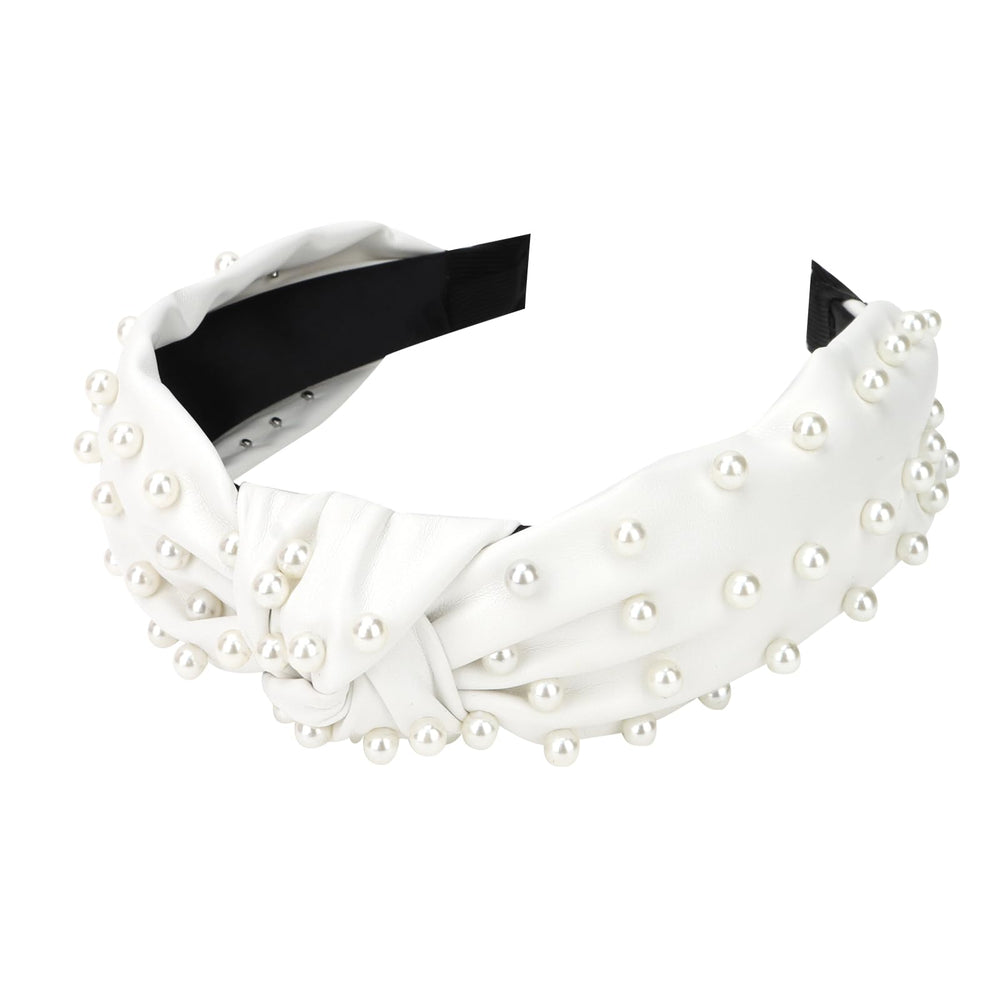 YISSION pearl-knotted headband size fits most thanks to stretchable design