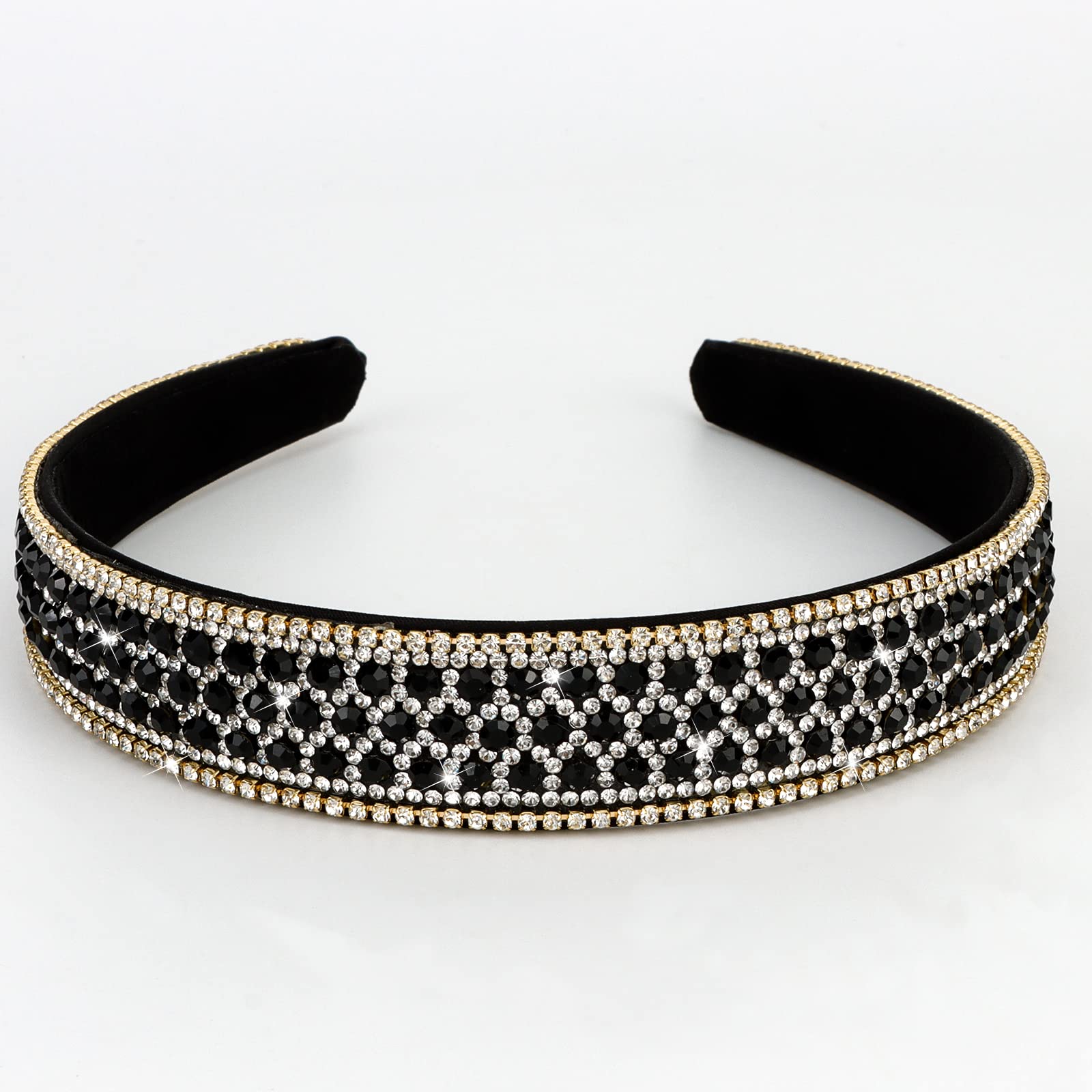 YISSION headband worn with jewelry complements wedding or party outfits