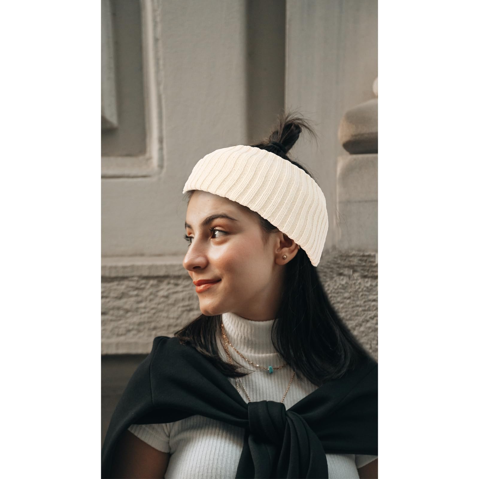YISSION wide 7 inch headband demonstrates comfortable coverage for most head sizes.