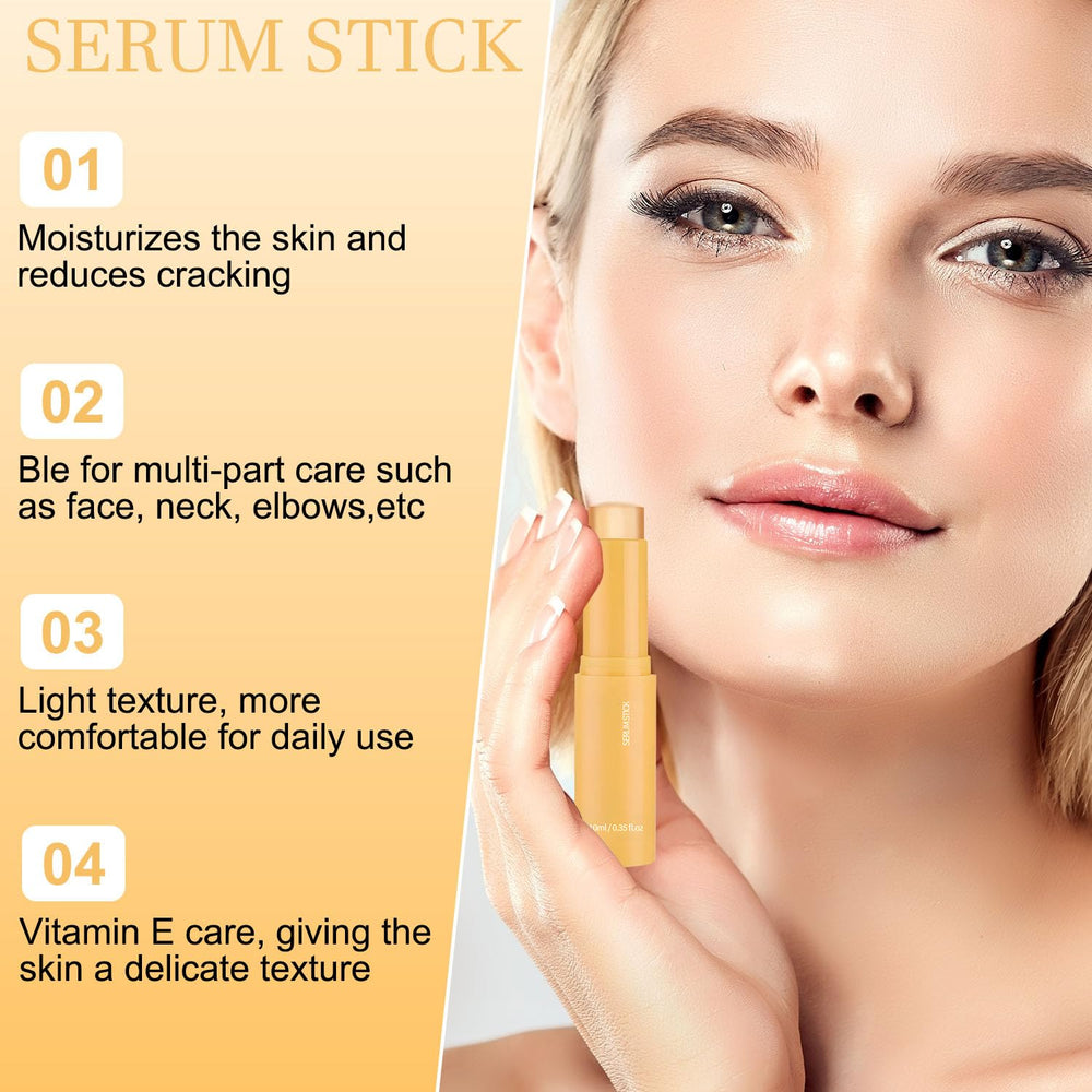 YIVANNUO vitamin-C serum-stick close-up with creamy texture for brightening routine.