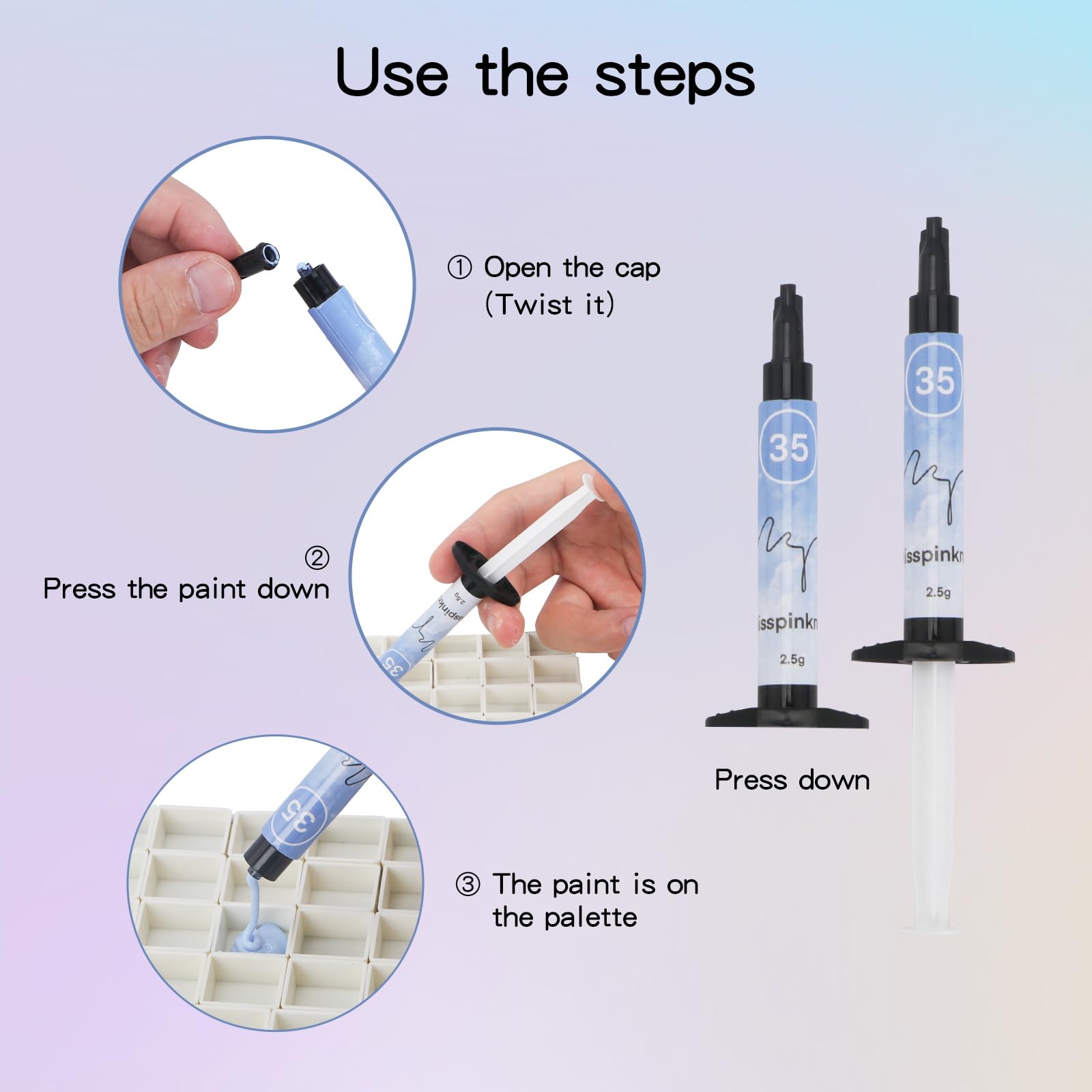YJMyujimi Gel Palette magnets on tubs noted for secure handling and potential adjustment.