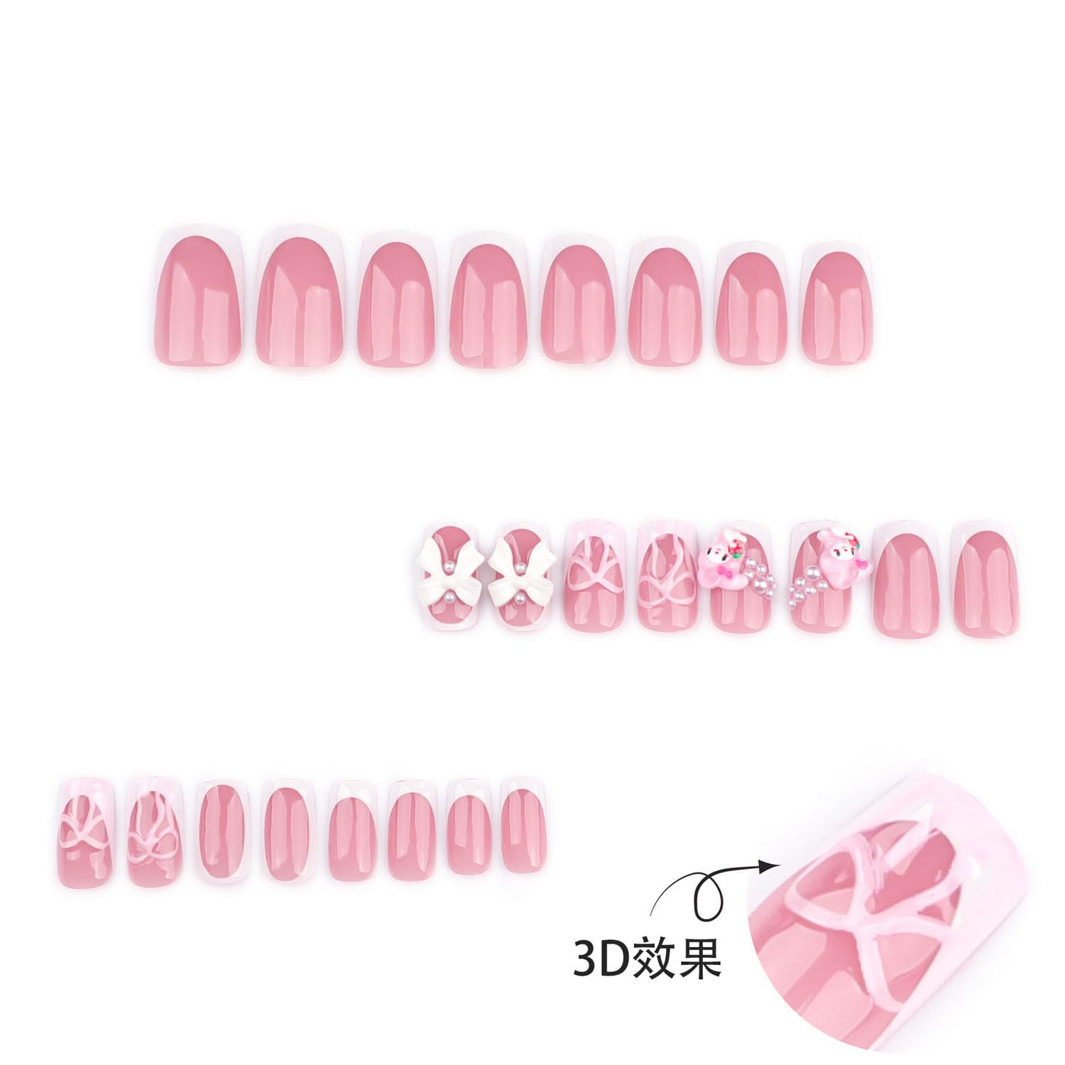 YKZFUI jelly glue stickers shown for reusable press-on nail wear