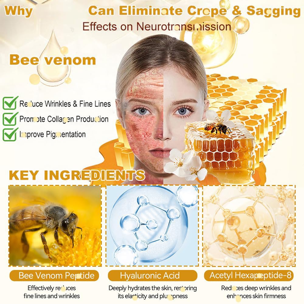 Ylahdent Bee Venom Cream jar with rich texture and firming benefits.