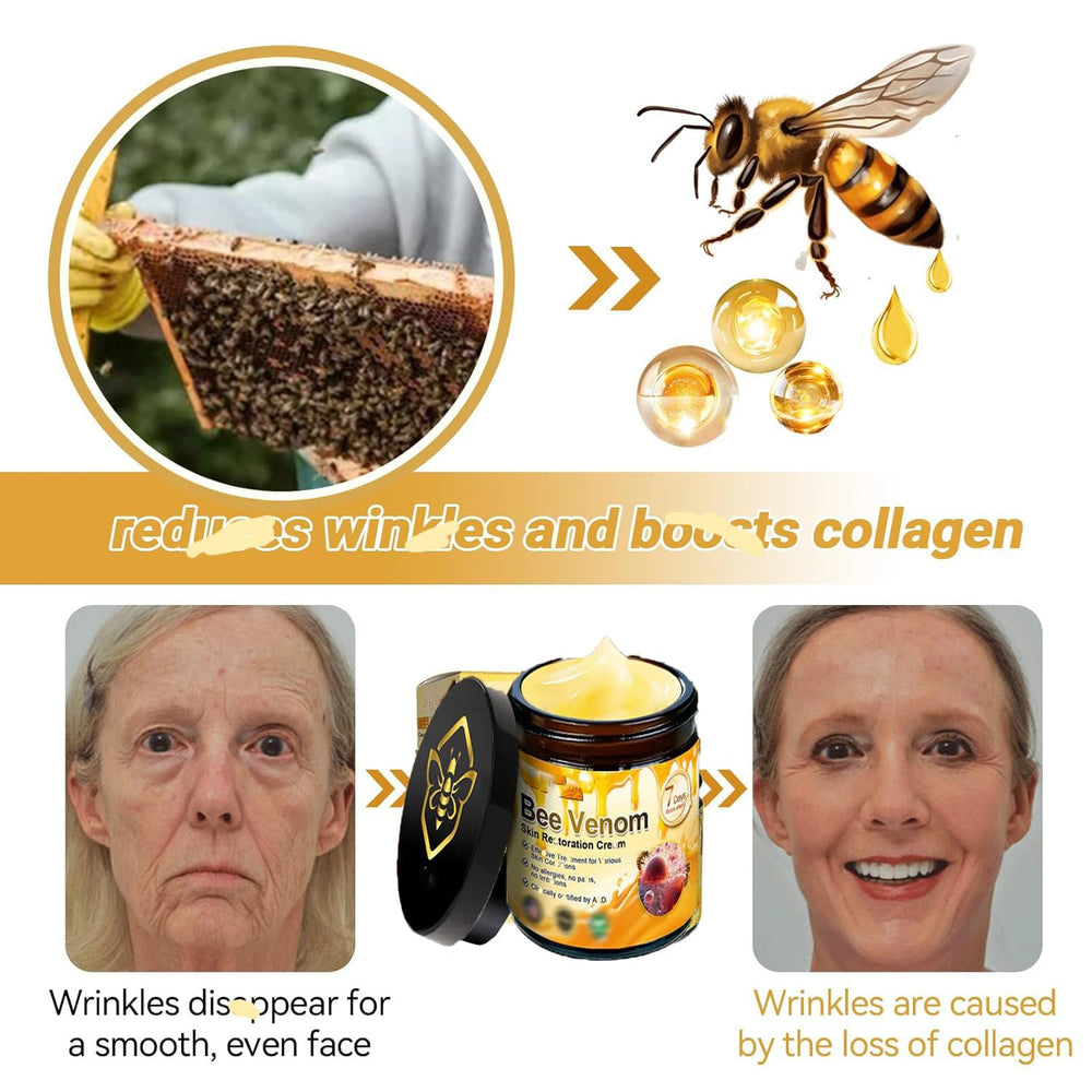 Ylahdent Bee Venom Cream detail closeup showing silky texture.