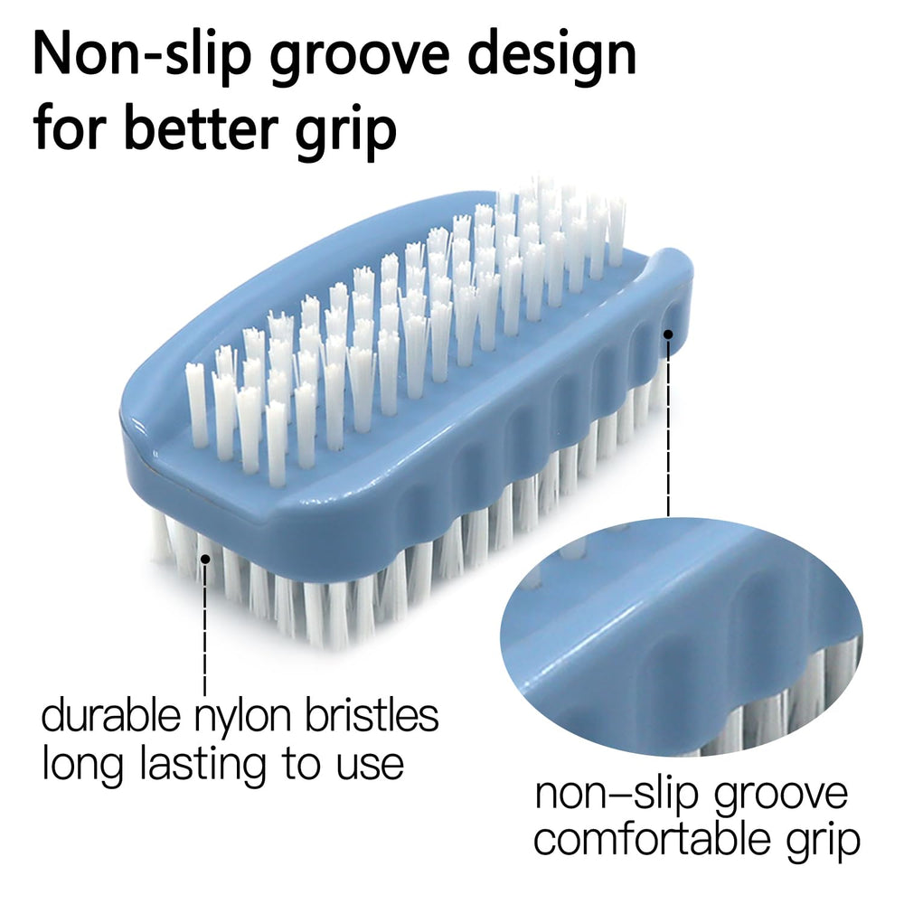 Ylijxqc nail brush durable nylon bristles resist deformation for long-lasting use.