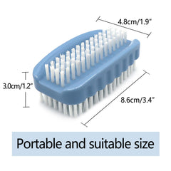 Ylijxqc nail brush non-slip grooves on both sides ensure a secure grip scrub.