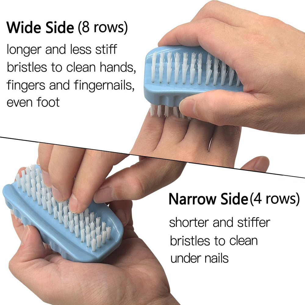 Ylijxqc nail brush portable size highlights compact travel-friendly design.