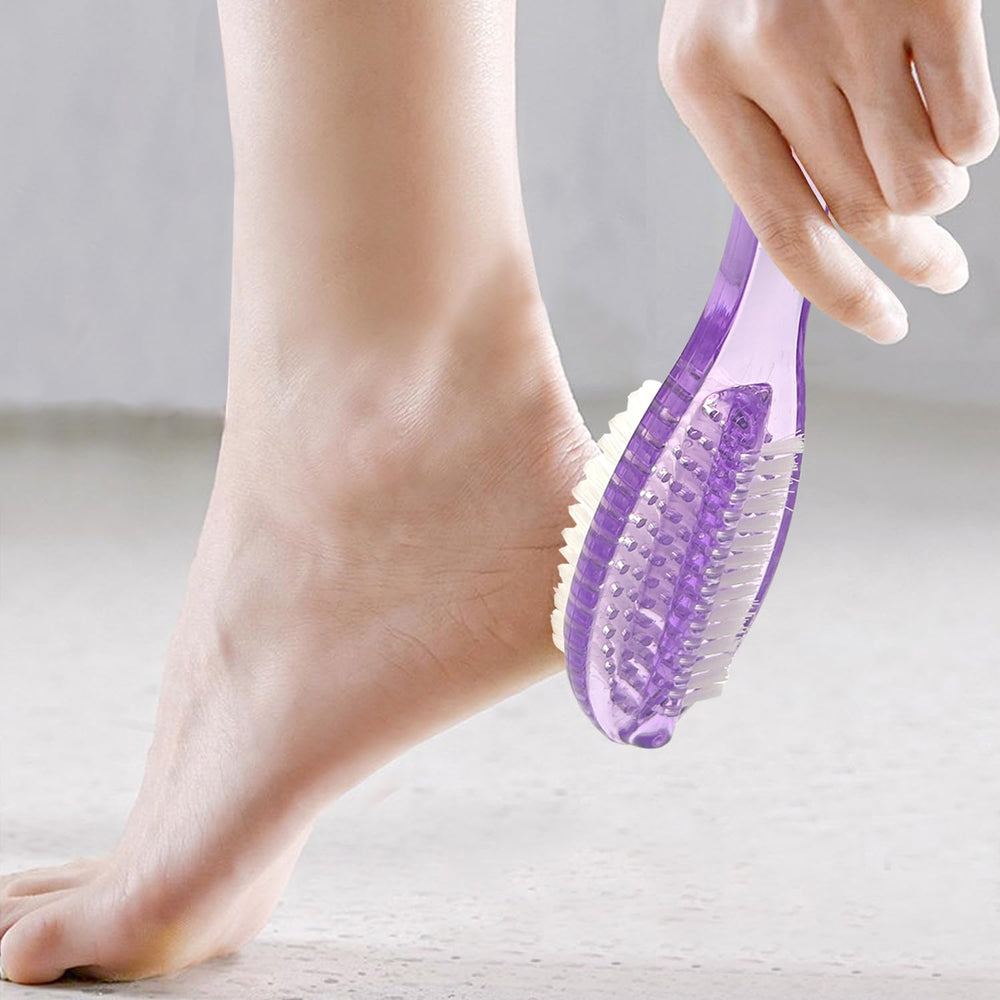Ylijxqc nail brush shorter stiffer bristles side targets under nails
