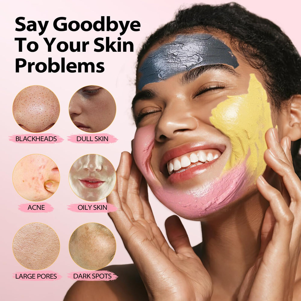 YLNALO face mask texture closeup highlighting creamy clay formulas.