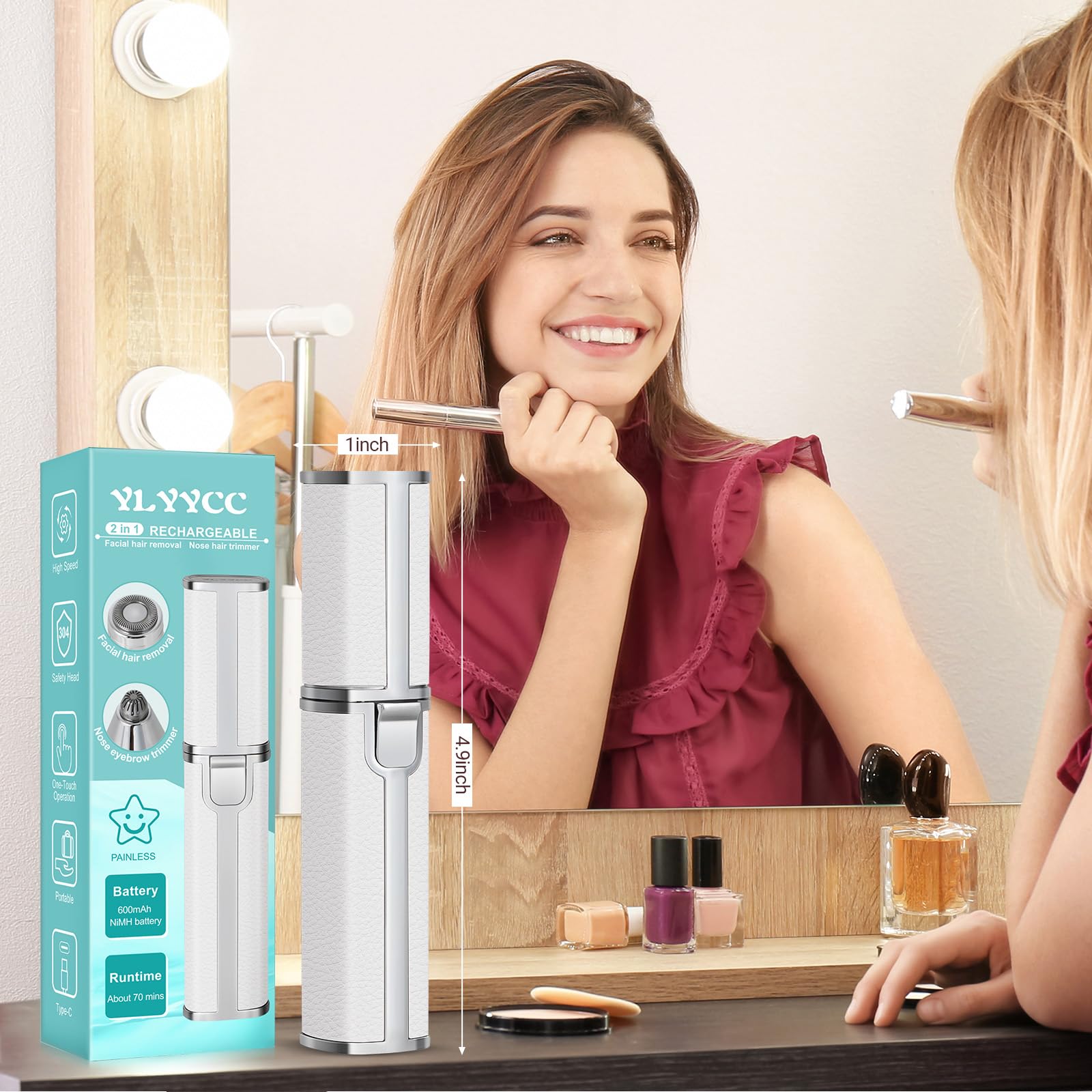 YLYYCC compact travel-friendly design ideal for on-the-go touch-ups.