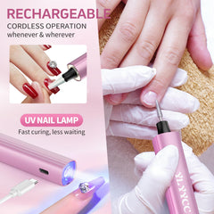 YLYYCC cordless nail drill in use during a manicure
