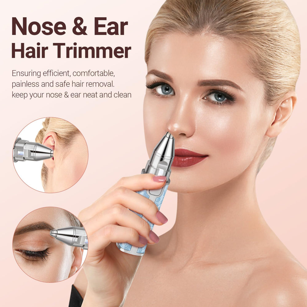YLYYCC Facial Hair Trimmer LED light improves visibility during grooming