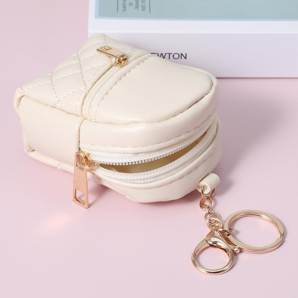 Ymapinc mini backpack keychain beige ready as a gift idea