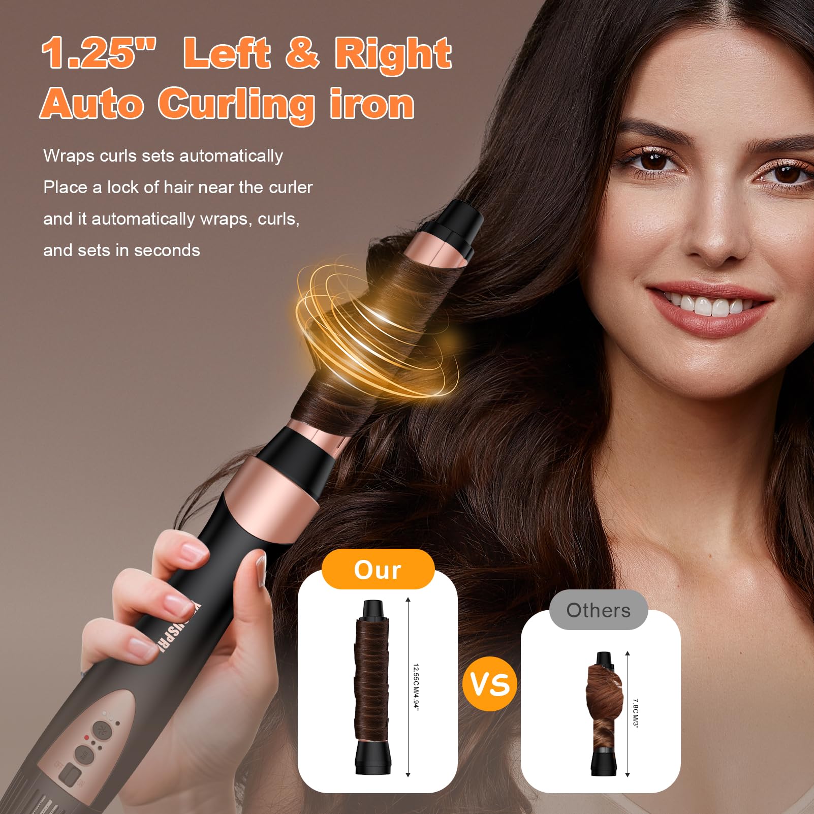 YMGUSPRI curl attachment in action for natural-looking waves