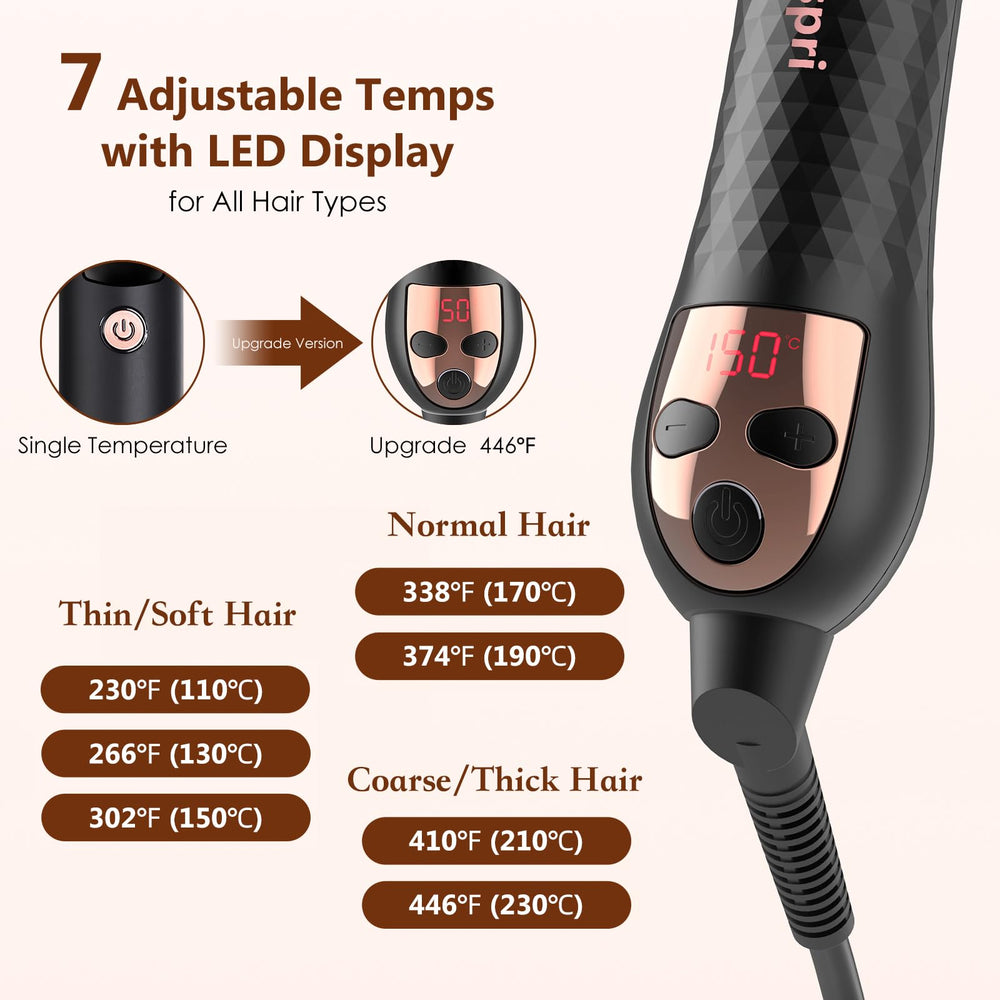 Ymguspri thermal brush 360 degree cord reduces tangling during use.