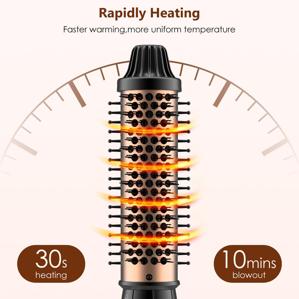 Ymguspri thermal brush LED temperature display helps precision styling.