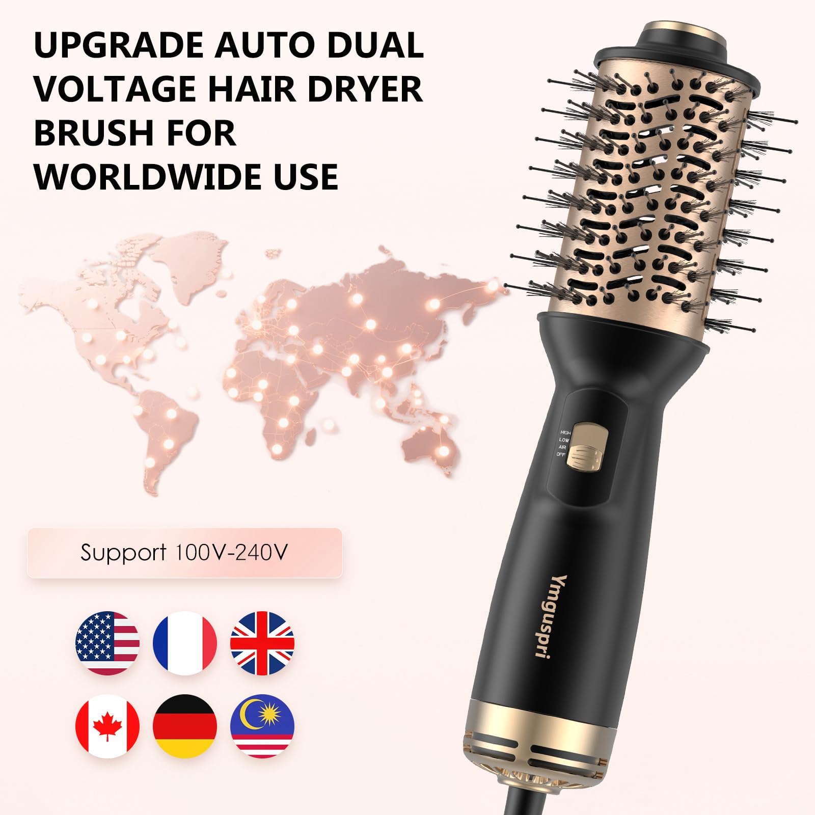 Ymguspri 4-in-1 tool delivers drying and styling in one step.