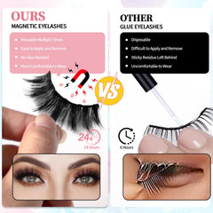 Ymojia-12-pairs-magnetic-lashes-display offers versatile styles for day to night looks.