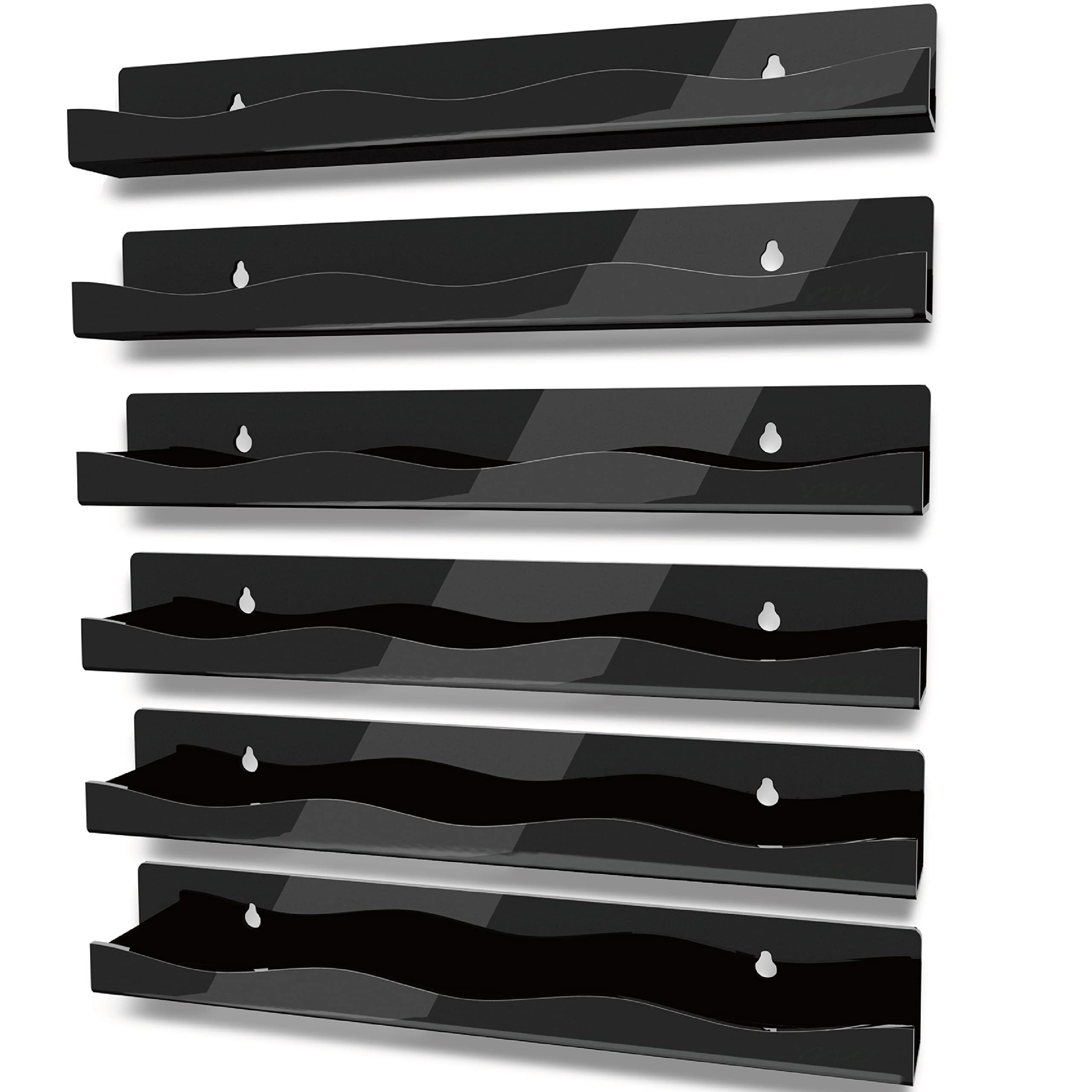 YMVV 15-inch nail polish rack left view enables easy color selection for salons