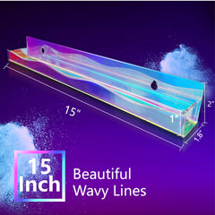 YMVV clear nail polish display rack highlights colors at a glance.