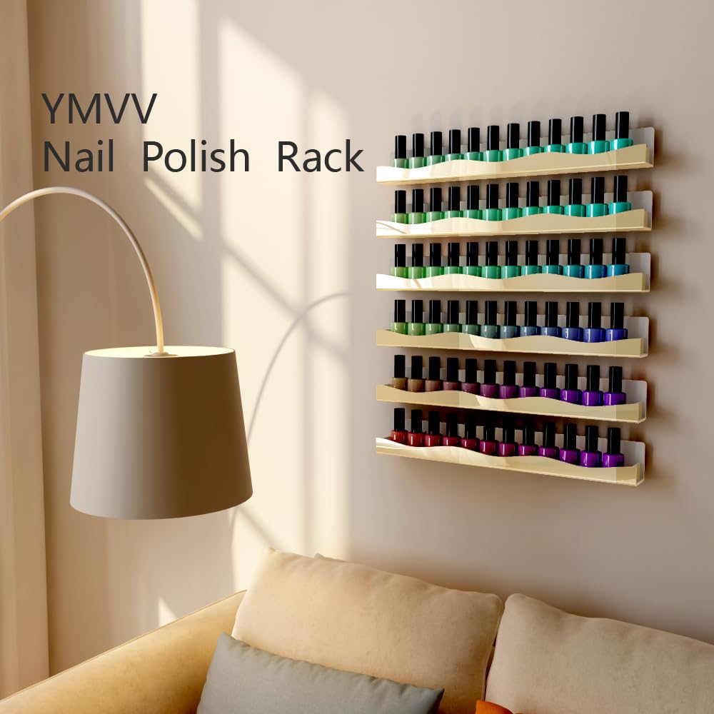 YMVV easy-install wall-mount kit includes hardware for quick setup and space-saving display.