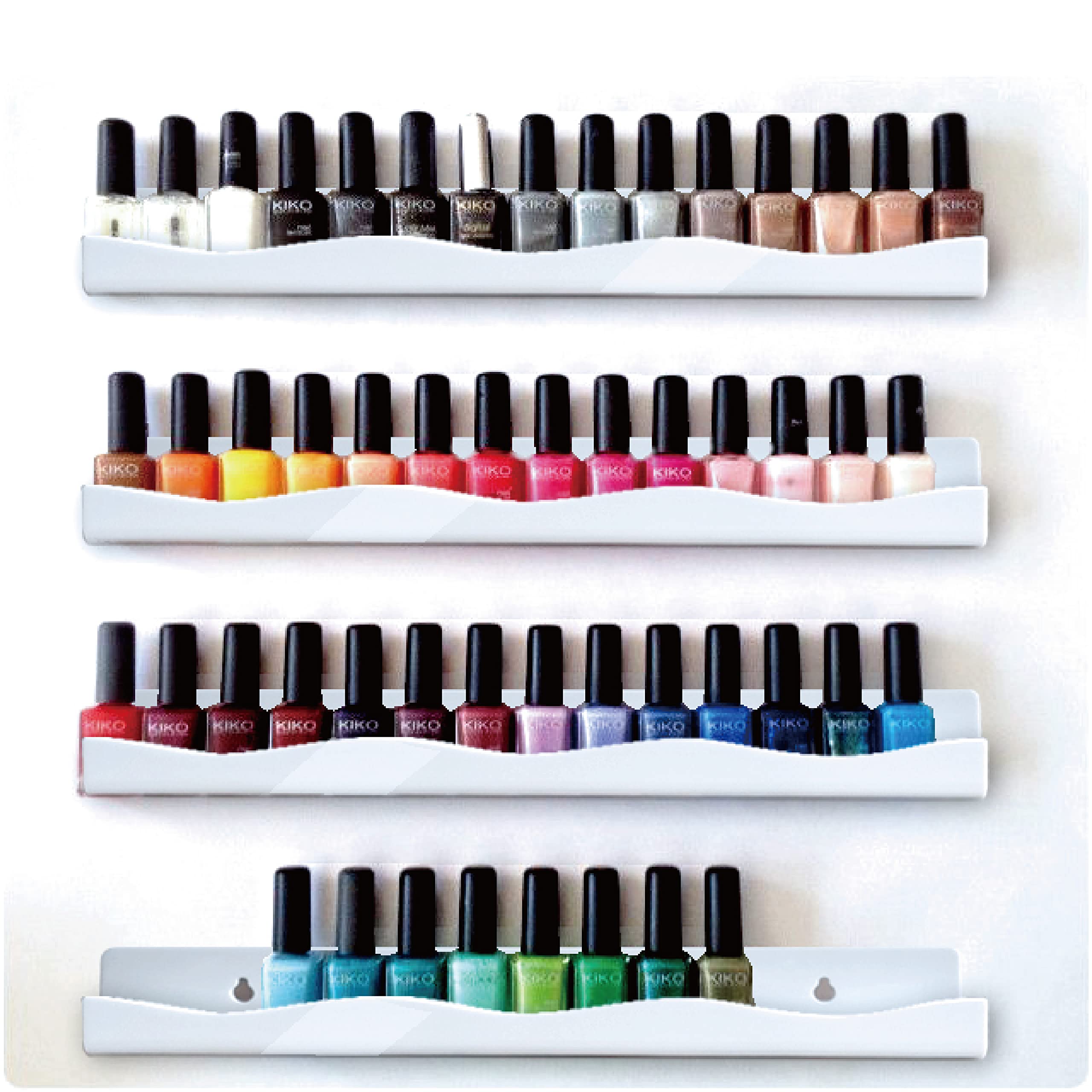 YMVV display-focused rack organizes color families for faster matching