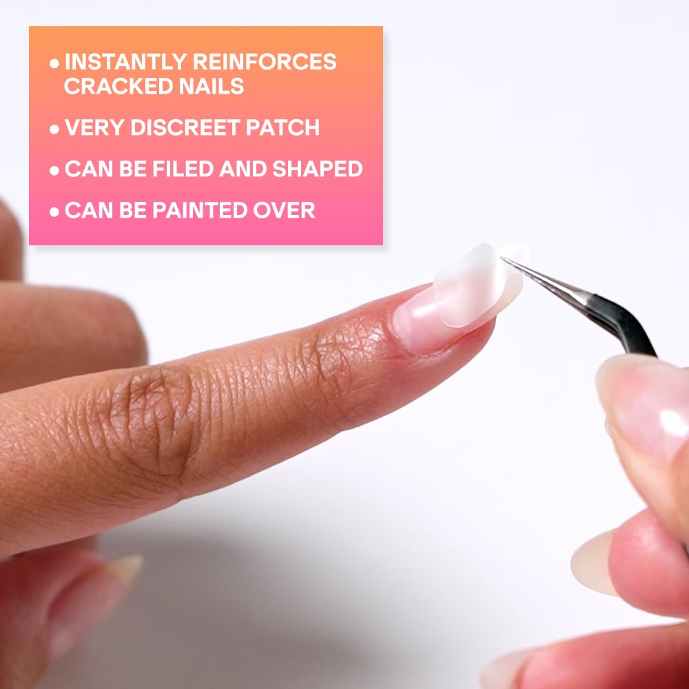 YN Young Nails Nail Rescue Patch close-up showing ultra-thin self-adhesive reinforcement