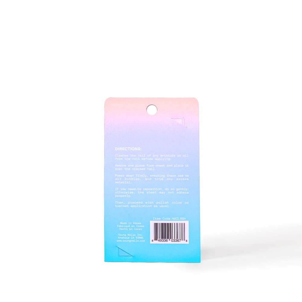 YN Young Nails Nail Rescue Patch finished manicure ready for daily wear