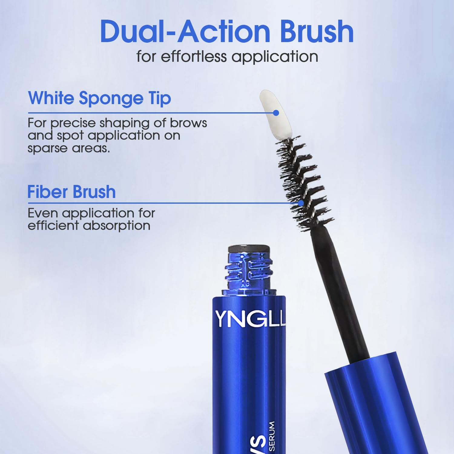YNGLLC brow growth concept visual hints at fuller brows.