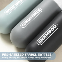 YNSHOUNA plastic travel bottles 60ml emphasizing durability and leak-proof refills.