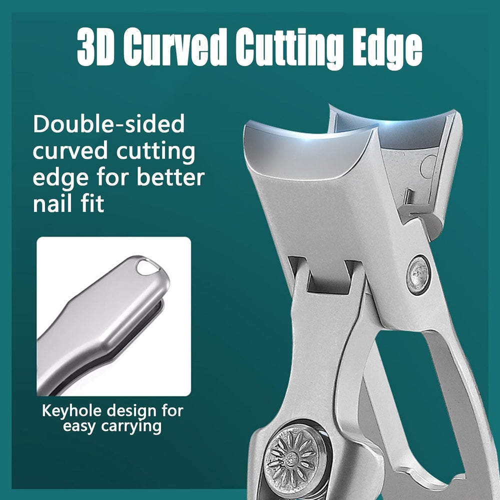 Ynyjzz MightyClip nail clippers in use deliver precise cuts with less effort.