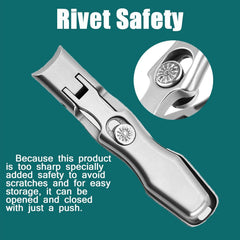 Ynyjzz MightyClip wide-mouth design enables easy cutting of thick nails.