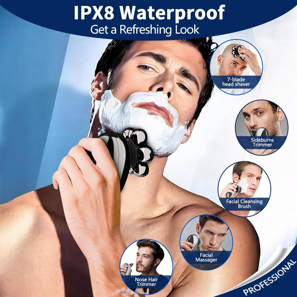 YOBeyux 7-head rotary system close-up highlights flexible contour adaptation