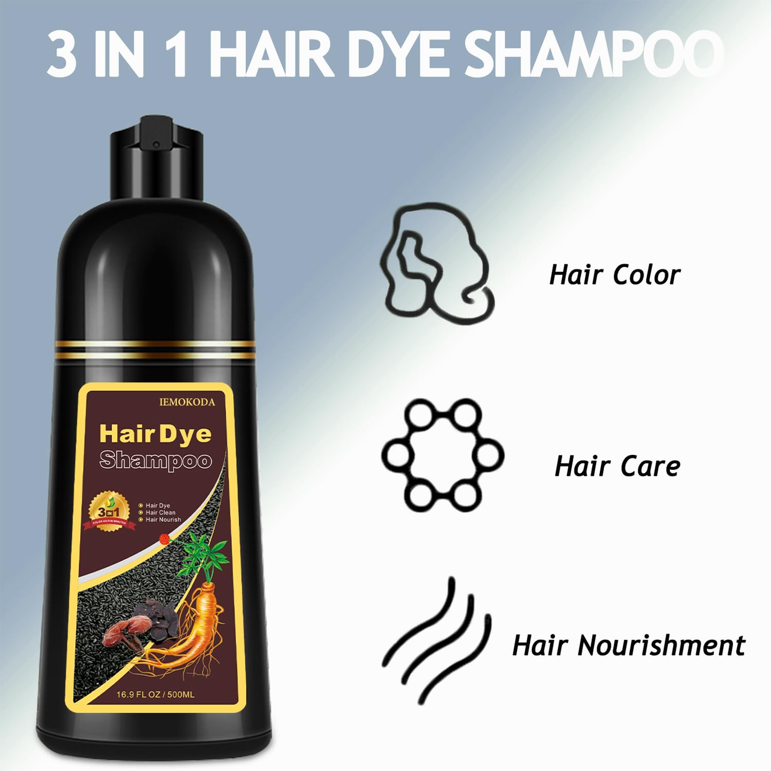 Yocisku Hair Dye color results show vibrant shade with nourished feel