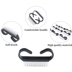 YODOOLTLY Nail Cleaning Brush handle closeup shows sturdy grip for precise cleaning